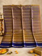 Kansya: Copper-Brown Veldhari Kanjeevaram, Gap Border