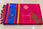Matsya: Magenta Kalakshetra with Fish Butti