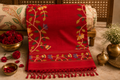 Anika: Crimson Matka Silk Jamdani