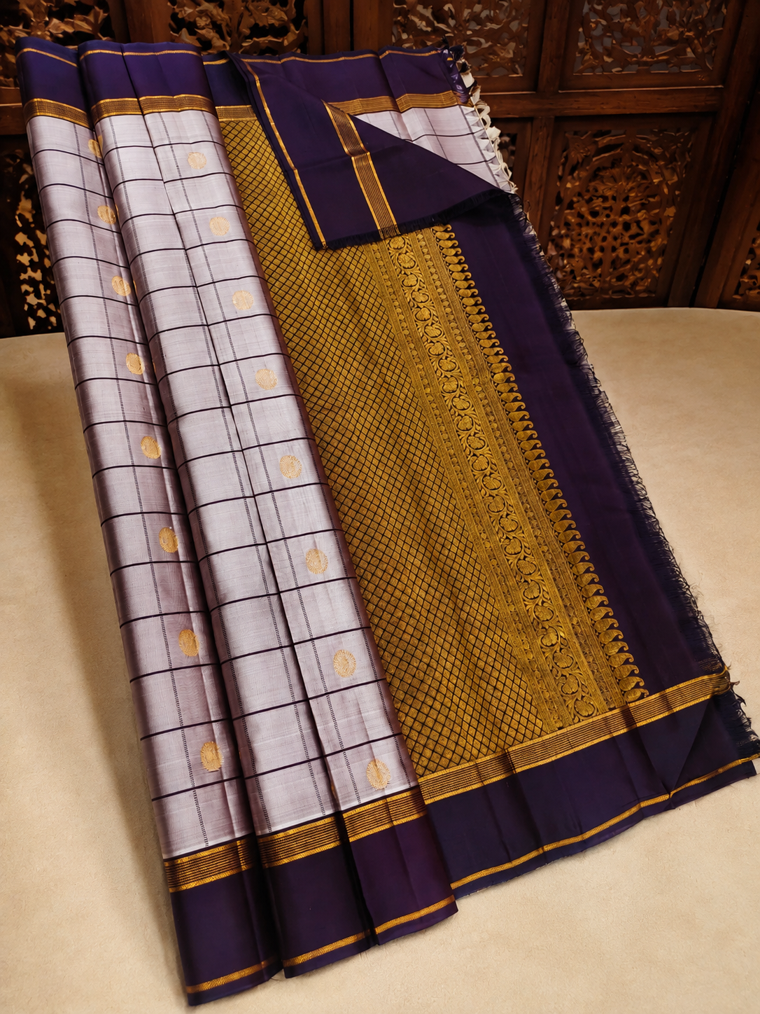 Sandhya: Kattam Pure Silk Kanjeevaram