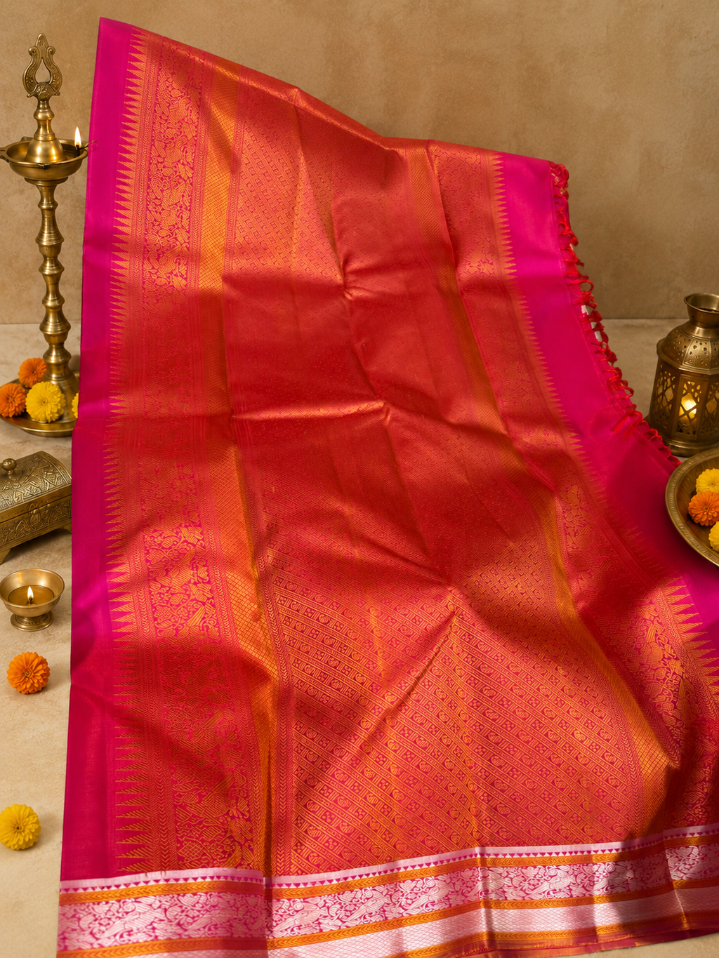 Anokhi: Zero Zari 9 to 9 Pure Kanjeevaram Silk