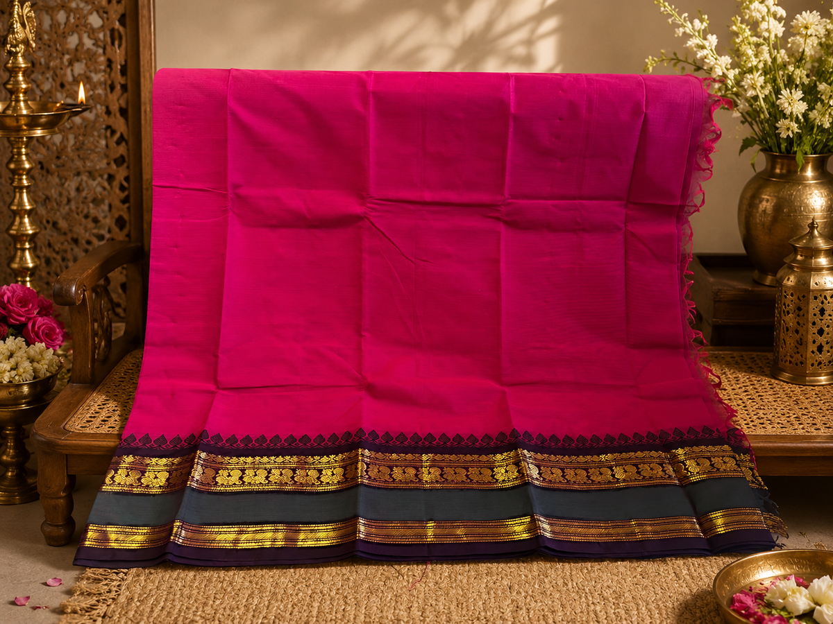 Rani: Pure Kanchipuram Cotton Saree