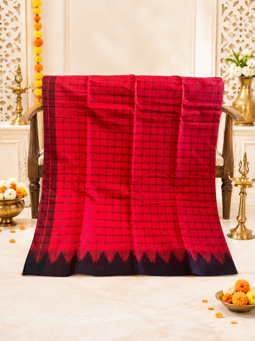 Anushka: Pure Kanchipuram Cotton Saree
