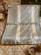 Rekha: Champagne Pure Tissue Banarasi