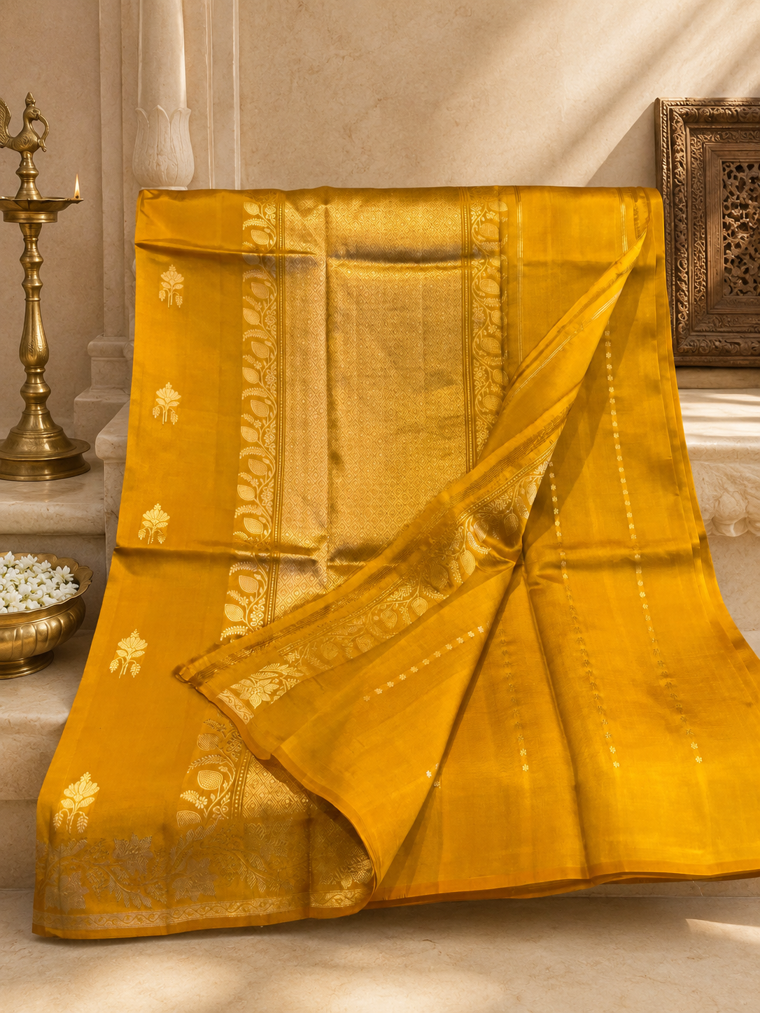 Kesari: Lightweight Kadhuwa Benarasi