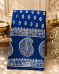 Neeli: Royal Blue 3 Ply Bishnupur Pure Silk