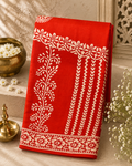 Aruna: Classic Red 3 Ply Bishnupur Pure Silk