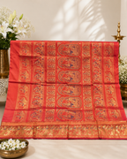 Sindoori: Deep Rust Swarnachuri with Gold Butti