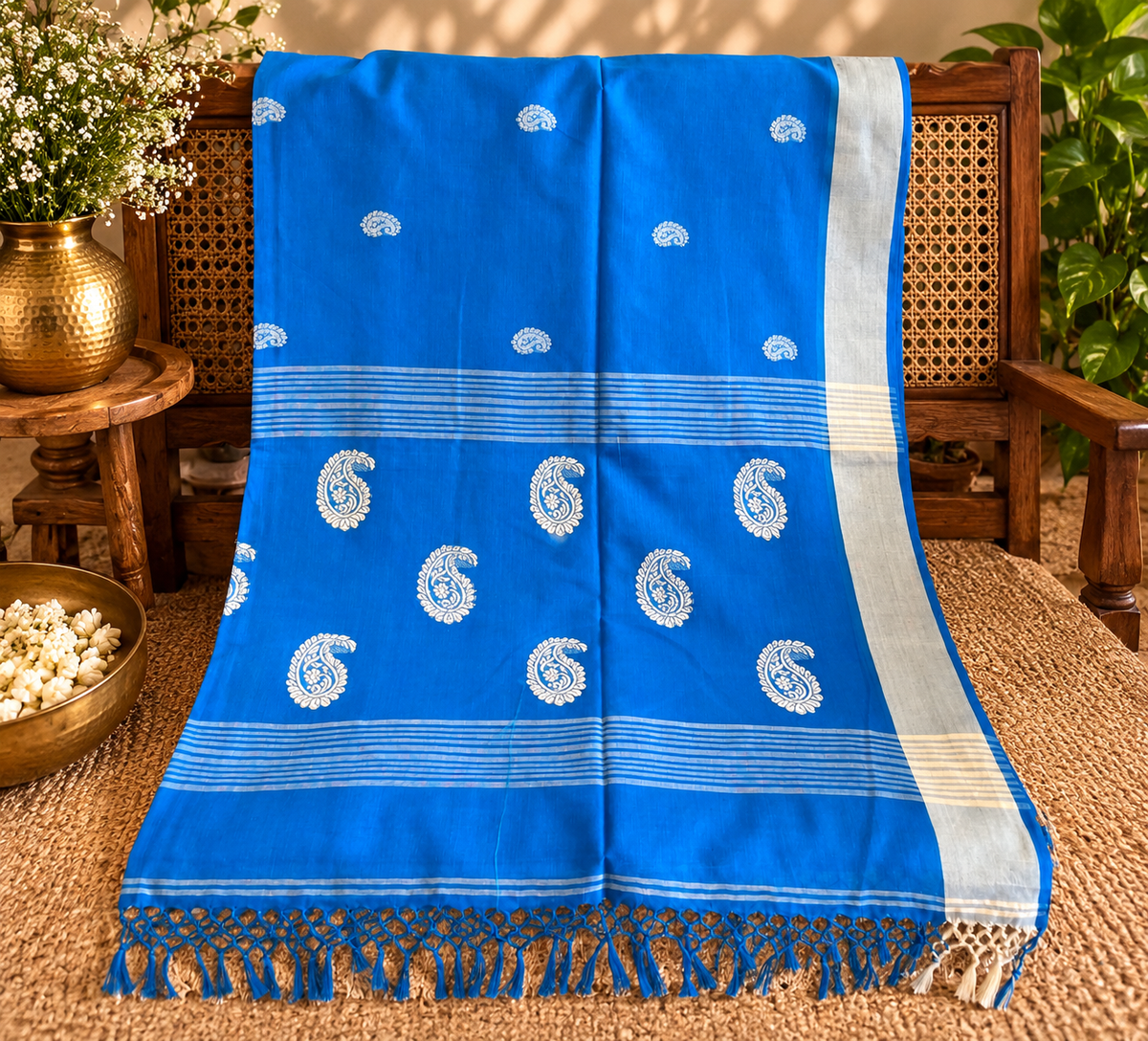 Neeli: 100 count Phulia Cotton