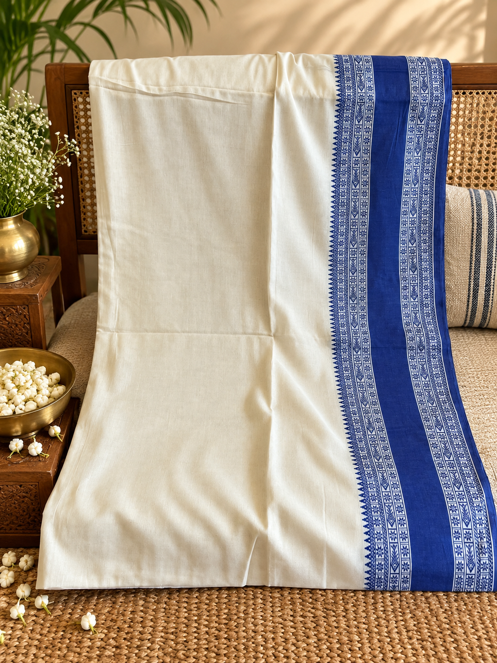 Nilotpala: 100 count Phulia Cotton