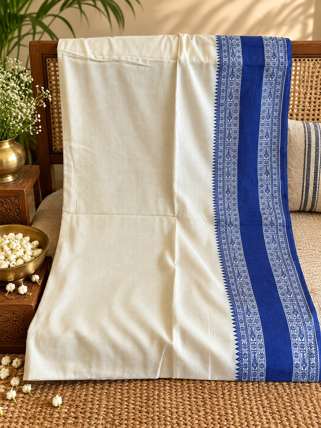 Nilotpala: 100 count Phulia Cotton