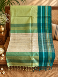 Dhani: Phulia Cotton with Jute Pallu
