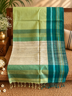 Dhani: Phulia Cotton with Jute Pallu