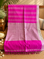 Kamalini: Phulia Cotton with Jute Pallu