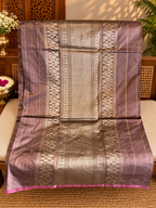 Kasturi: Royal Katan Silk Kadhuwa Benarasi