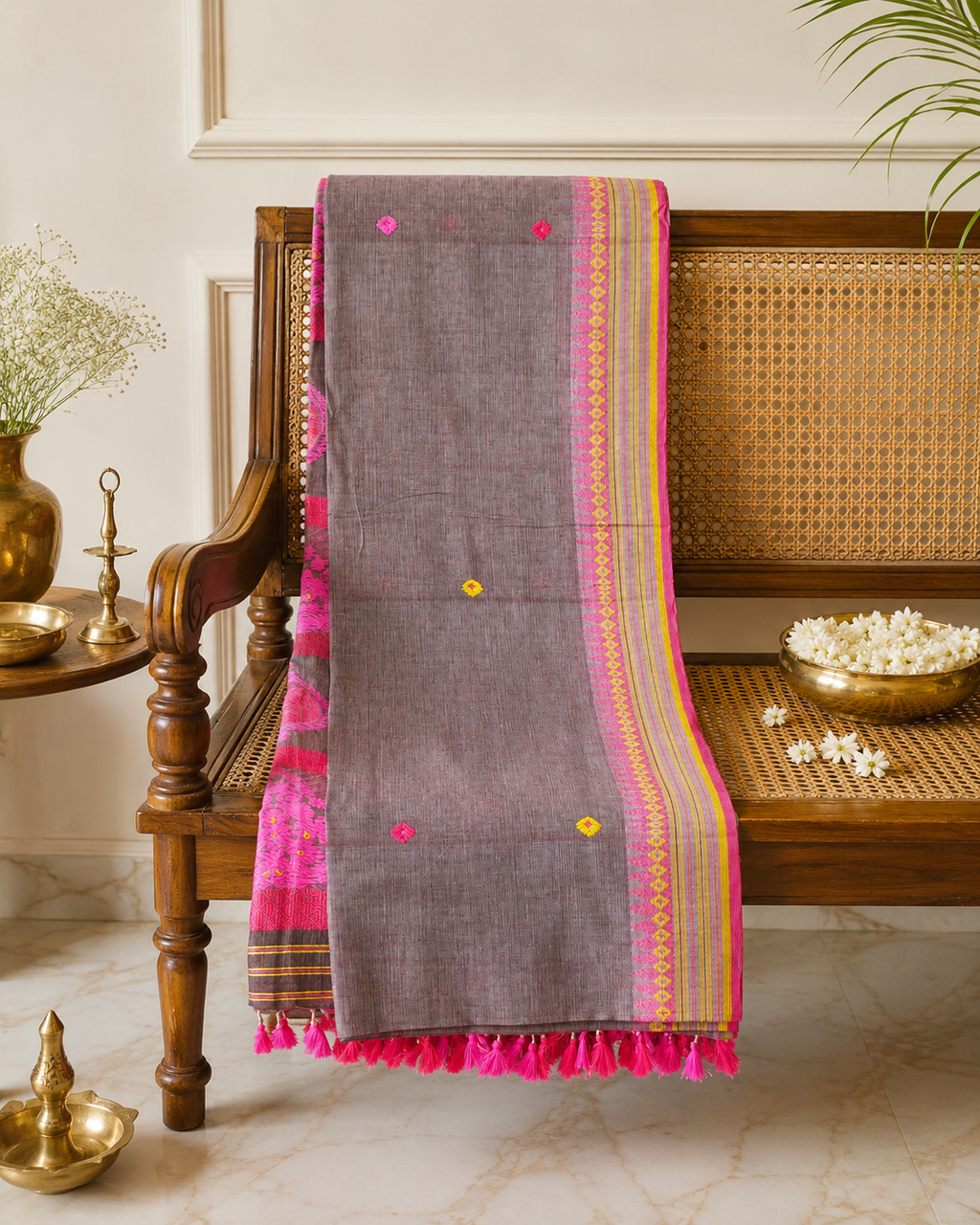 Anaar- Handwoven Assam Cotton