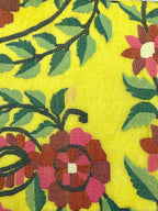 Swarnalata: Yellow Handwoven Muslin Jamdani
