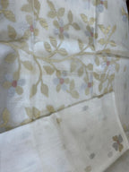 Prabha: Handwoven Ivory Muslin Jamdani