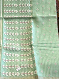 Tarulata: Sage Mist Handwoven Jamdani