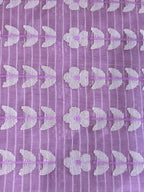 Madhavi: Lilac Handwoven Muslin Jamdani