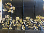 Sumalini: Resplendent Black Linen Jamdani
