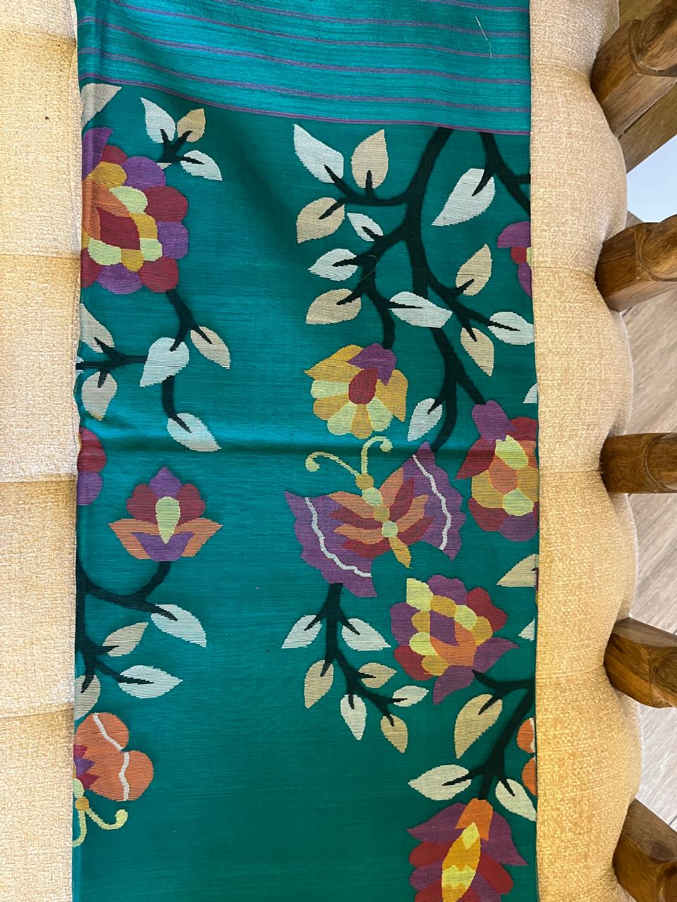 Titli: Emerald Matka Silk Jamdani