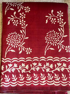 Lali: Ruby Wine 3 Ply Bishnupur Pure Silk