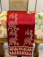 Lali: Ruby Wine 3 Ply Bishnupur Pure Silk