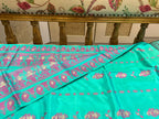 Lahari: Minakari Blue Baluchari with Magenta Butti