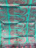 Lahari: Minakari Blue Baluchari with Magenta Butti