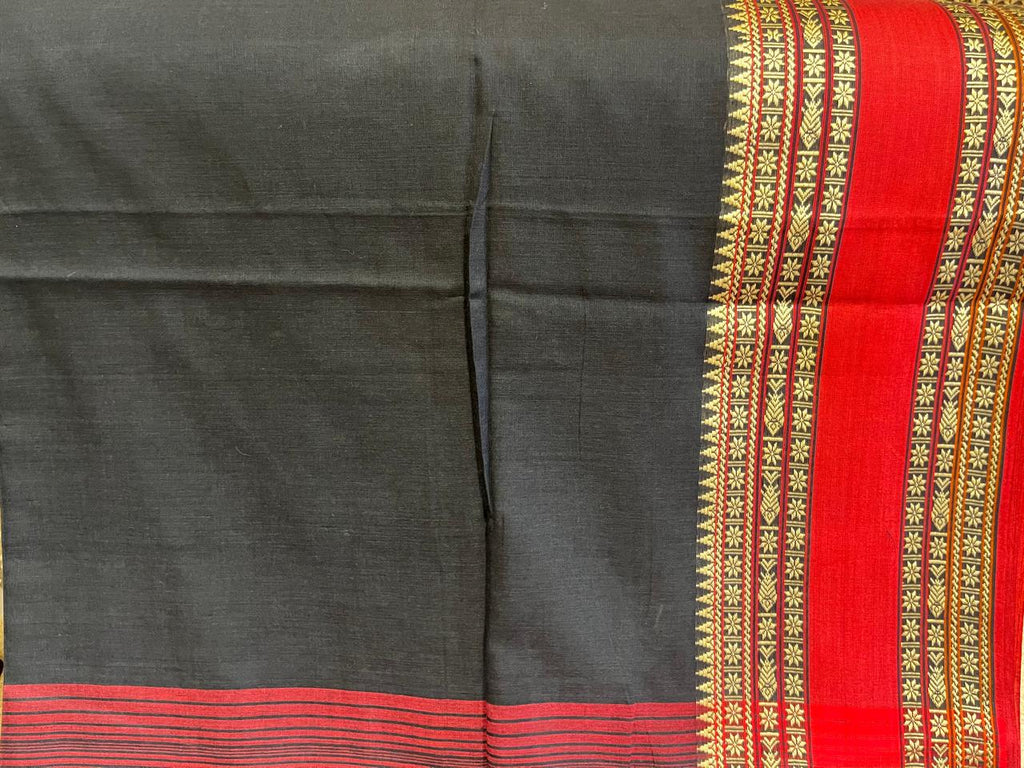 Bhairavi: 100 count Phulia with Statement Border