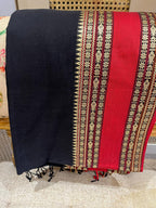 Bhairavi: 100 count Phulia with Statement Border