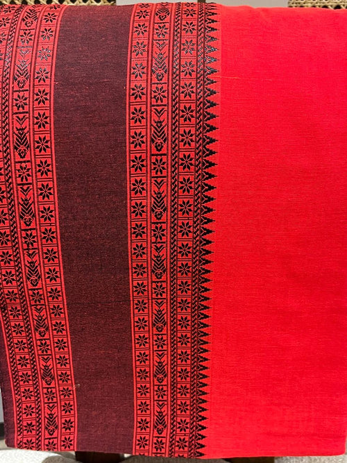 Aruna: 100 count Phulia with Statement Border