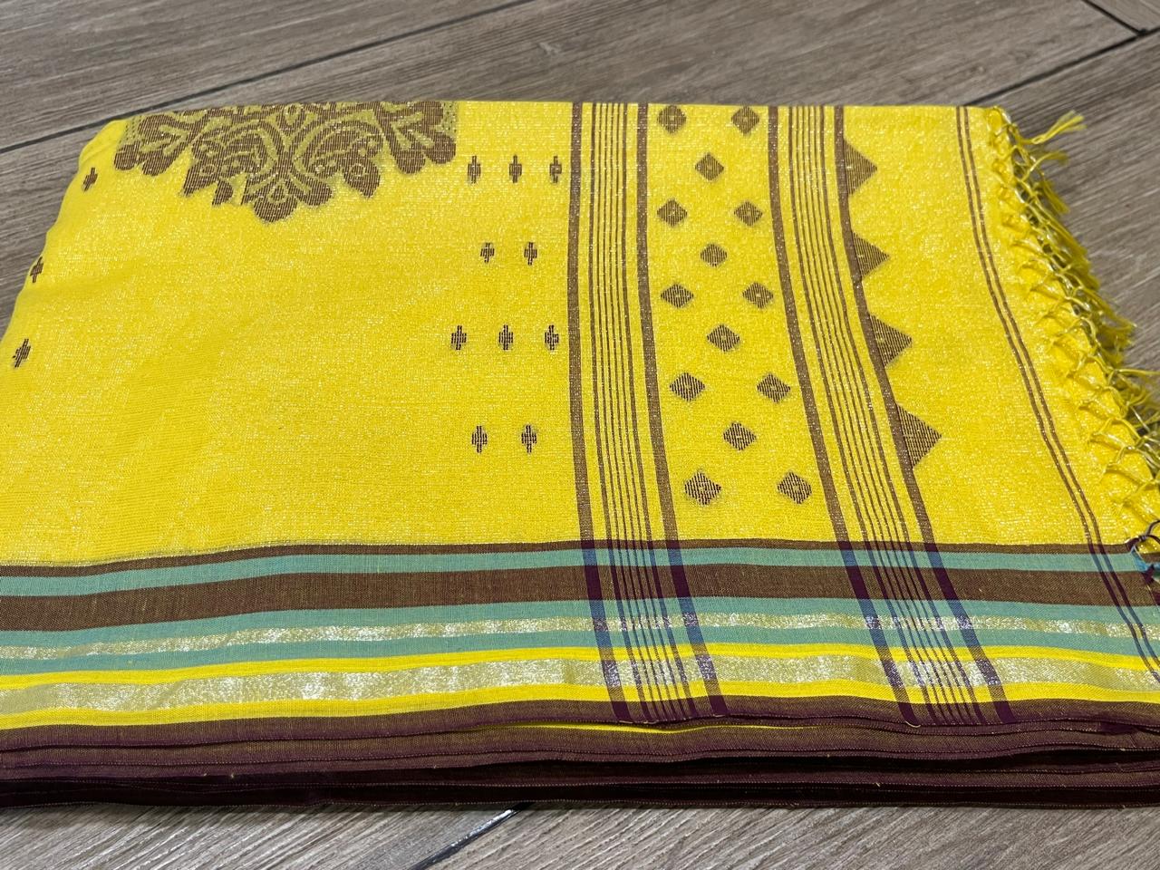 Dyuti : Modern Bengal Zari Cotton Saree
