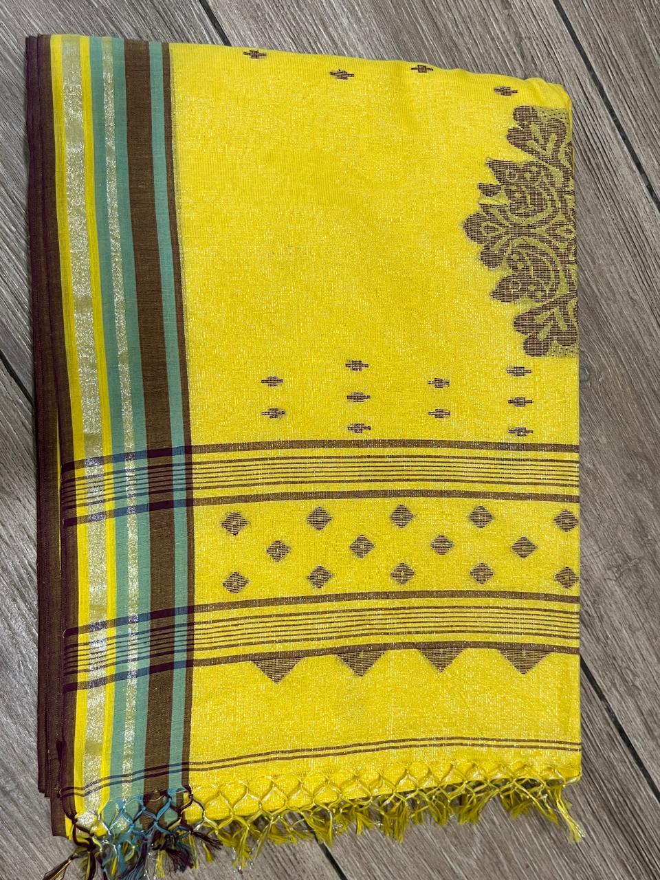 Dyuti : Modern Bengal Zari Cotton Saree