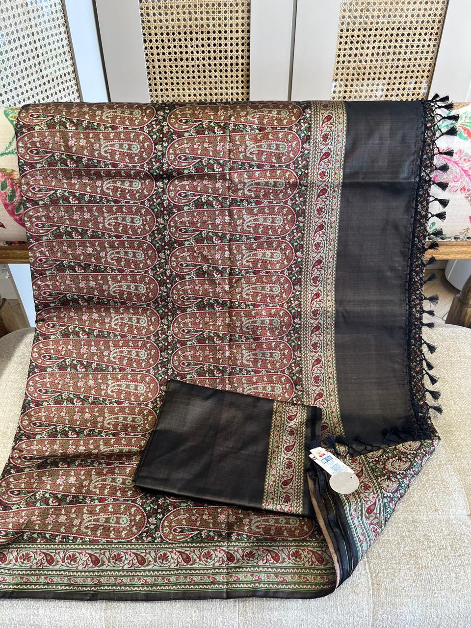 Zeenat: Pure Silk Tanchoi Jamewar Banarasi