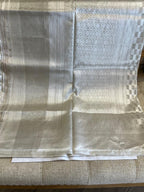 Chandni: Ivory Pure Tissue Banarasi