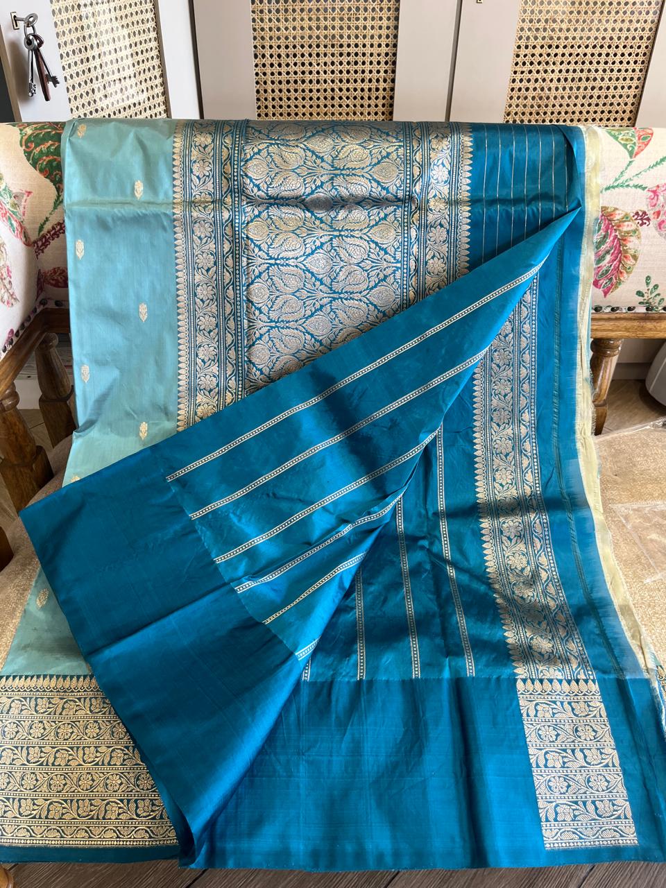 Nishigandha: Pure Katan Kadhuwa Banarasi