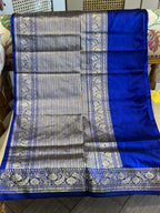 Ishani: Royal Blue Katan Silk Kadhuwa Benarasi
