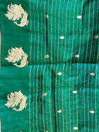 Haritha: Lightweight Silk Banarasi, Peacock Border