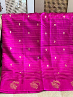 Kalapi: Lightweight Silk Banarasi, Peacock Border
