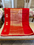 Jasmine: Love Red Palki Buti Kadhua Banarasi