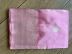 Sharmili: Silver Paisley Buttis on Blush Pink Banarasi