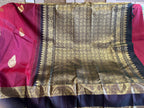 Anaar: Deep Maroon Kanjeevaram with Korvai Gap Border