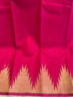 Gulal: Rani Pink Kanjeevaram with Temple Gold Border