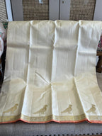 Shweta: Ivory Vairaoosi Kanjeevaram, Kili Butta