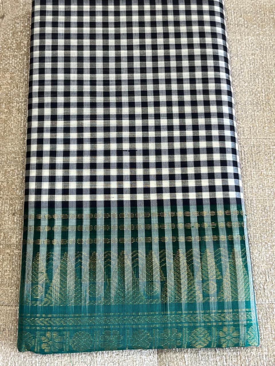 Chitra: Kattam Silk Cotton Kanjeevaram