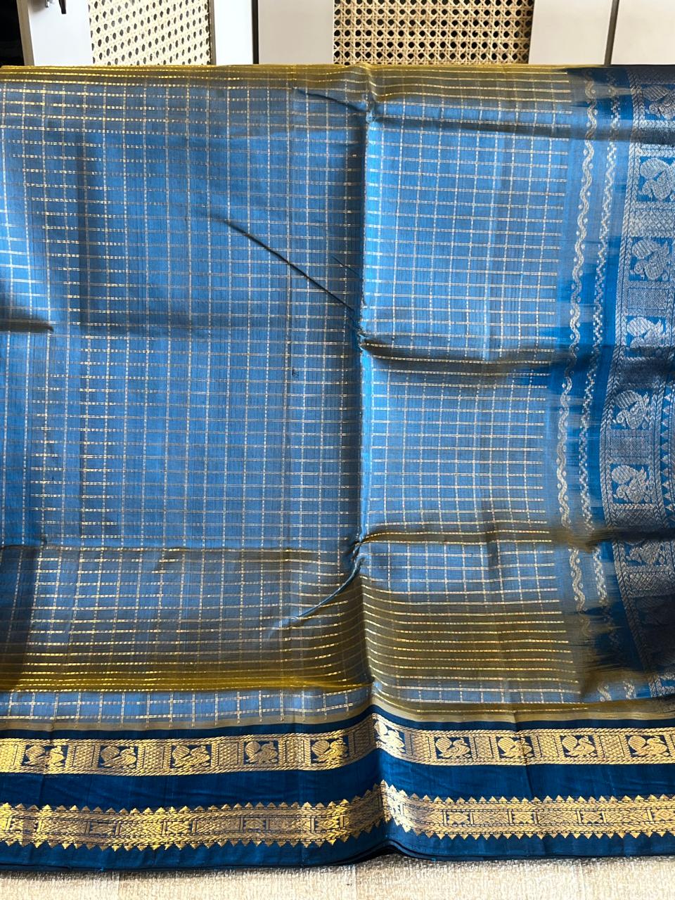 Sagarika: Kattam Silk Cotton Kanjeevaram