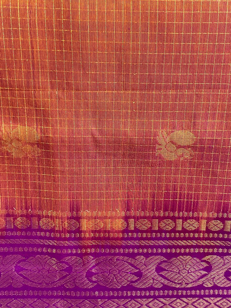 Arunima: Kattam Silk Cotton Kanjeevaram