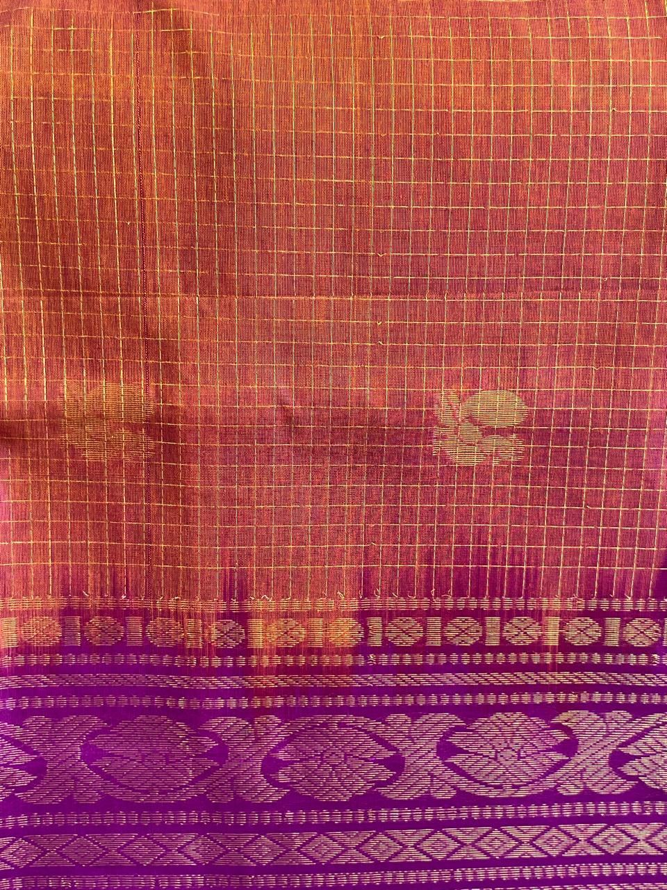 Arunima: Kattam Silk Cotton Kanjeevaram